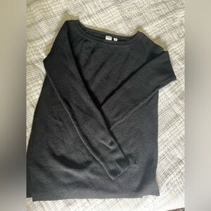 GAP Black & White Crew Neck Long Sleeve Merino Wool Blend Knit Sweater Size XS.